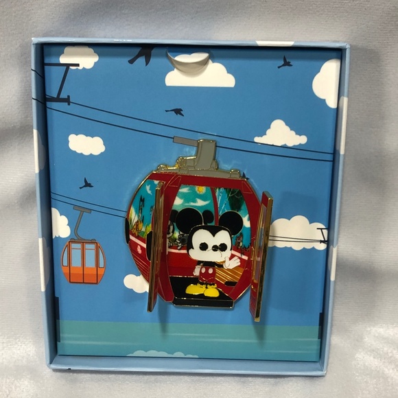 Mickey Mouse Skyliner Disney Parks Loungefly Funko Hinged Enamel Pin - NEW - Picture 3 of 3